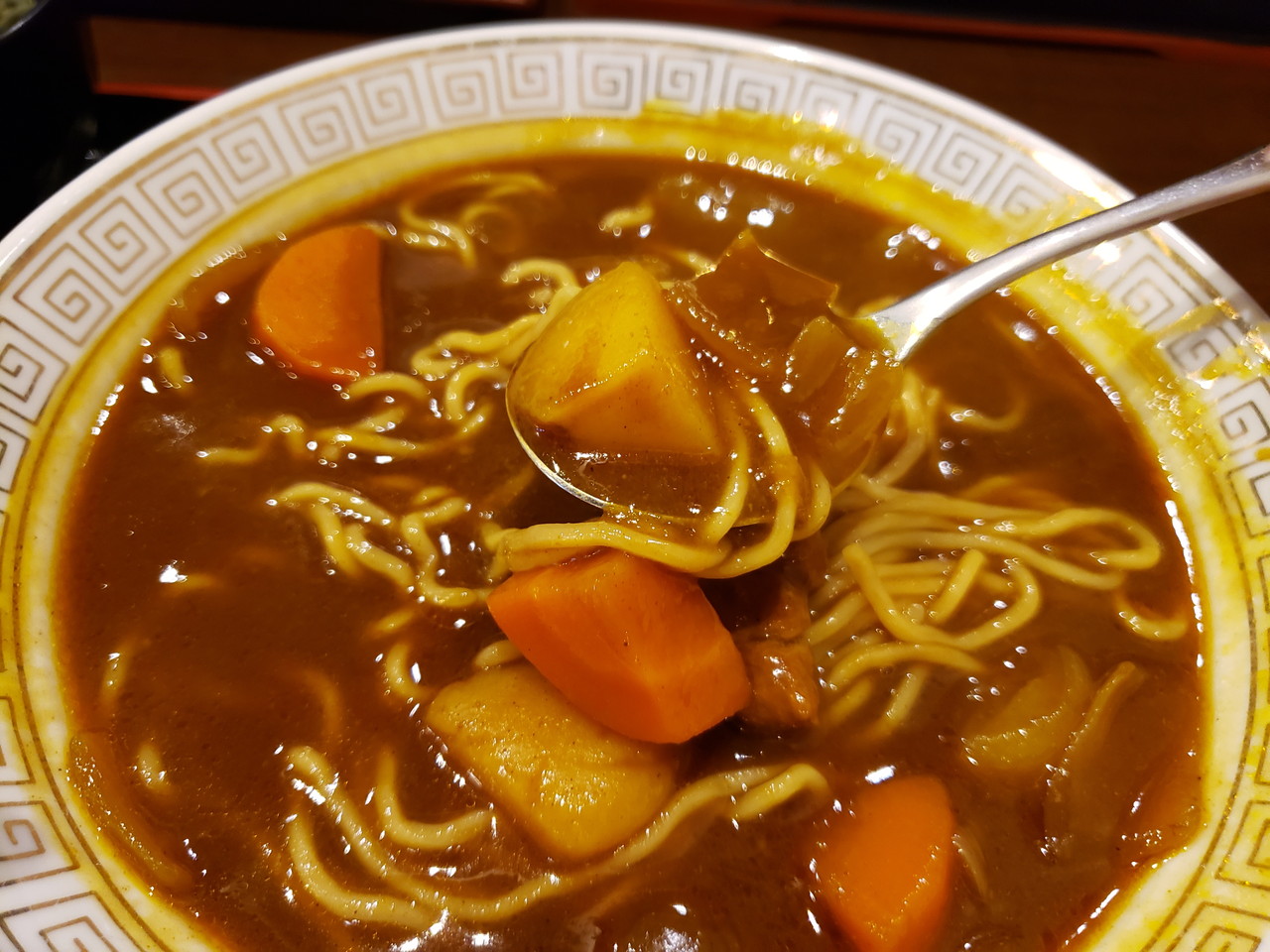 「大衆食堂 正広」カレーラーメン