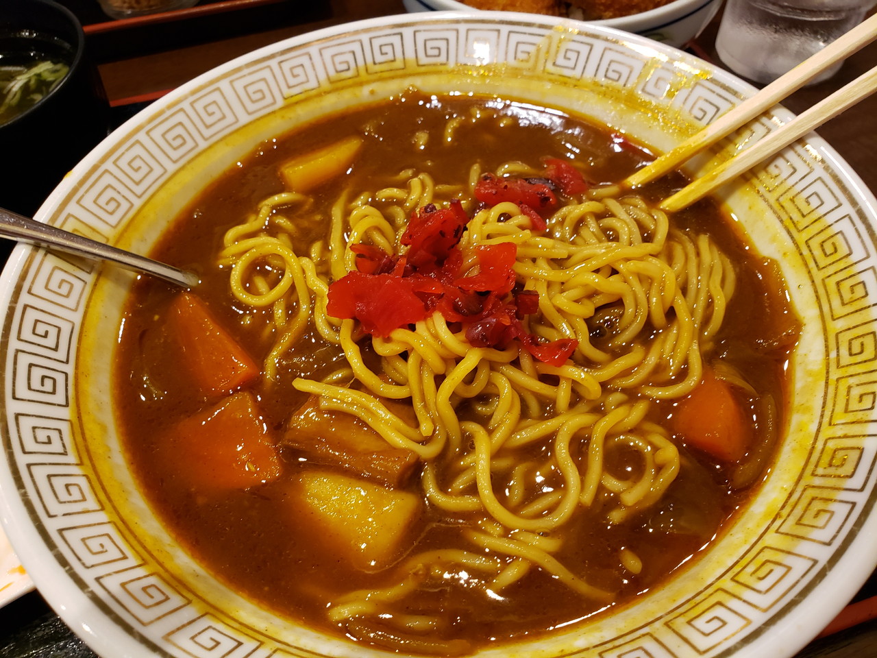 「大衆食堂 正広」カレーラーメン