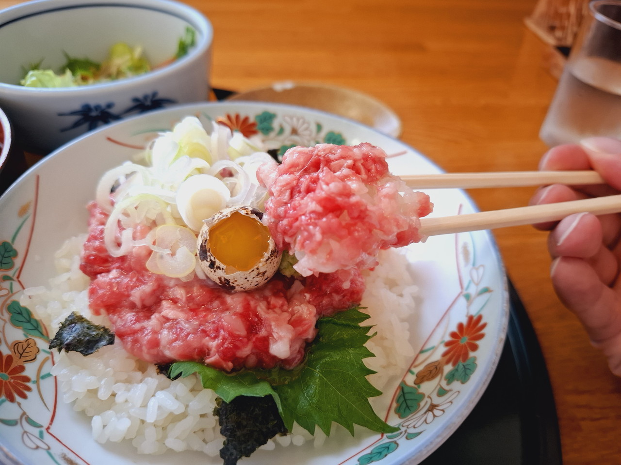 「食事処 日の出」ネギトロ丼セット