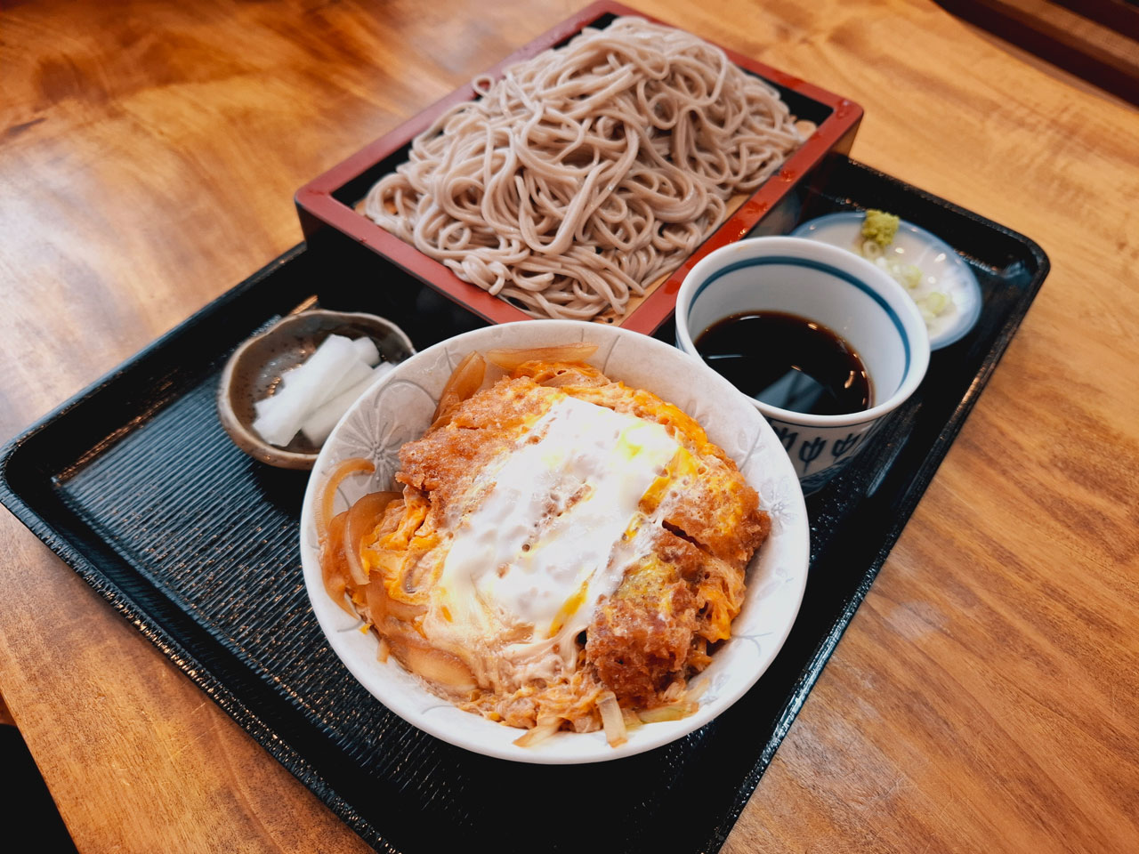 そば処 志のぶ カツ丼そばセット