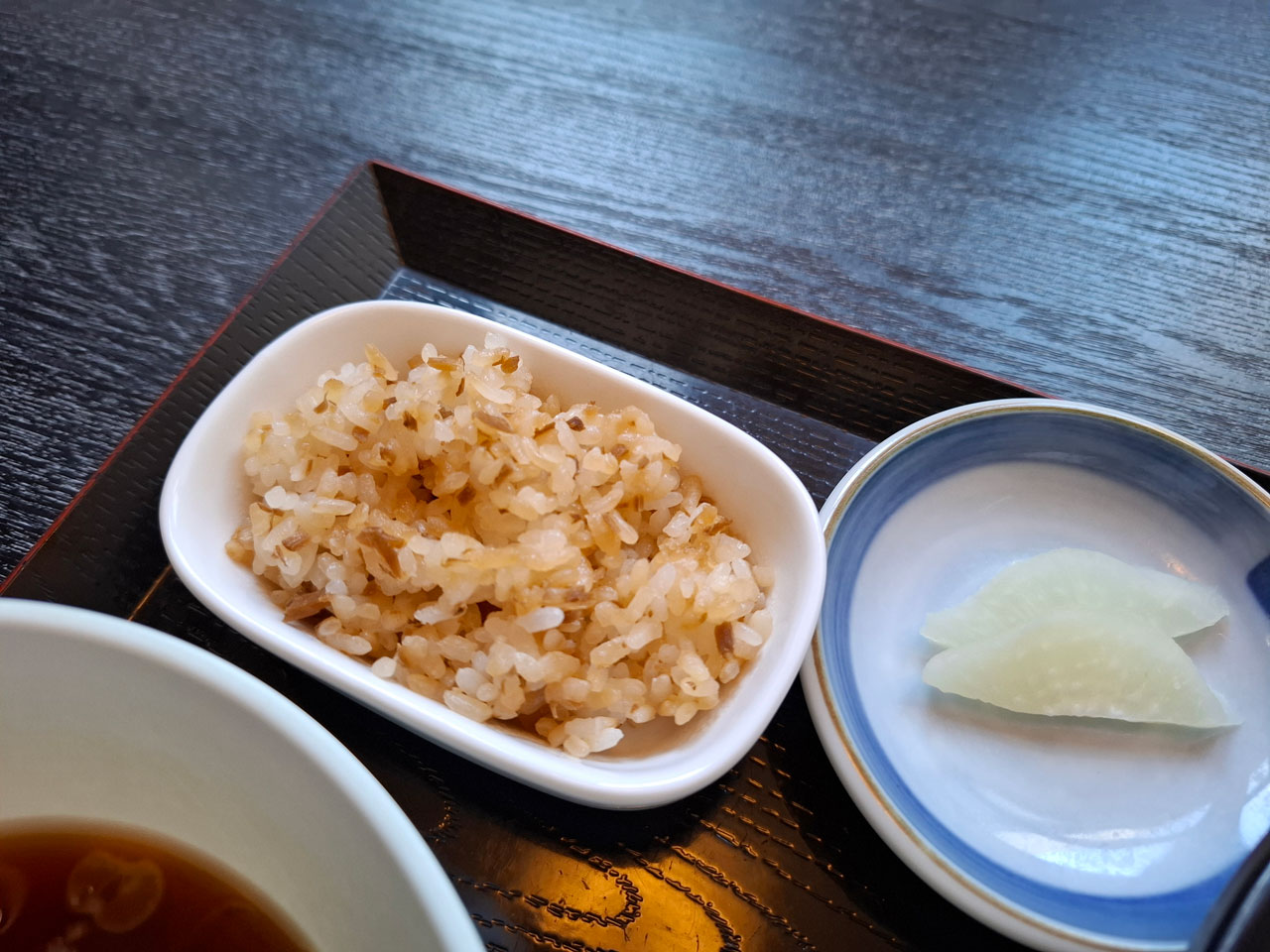 生姜ご飯 漬物