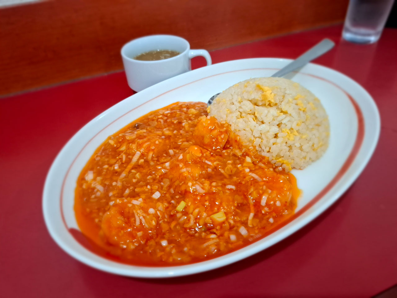 桃林 エビチリあんかけチャーハン