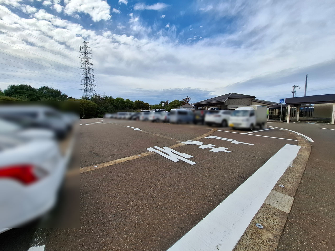 道の駅 豊栄の駐車場