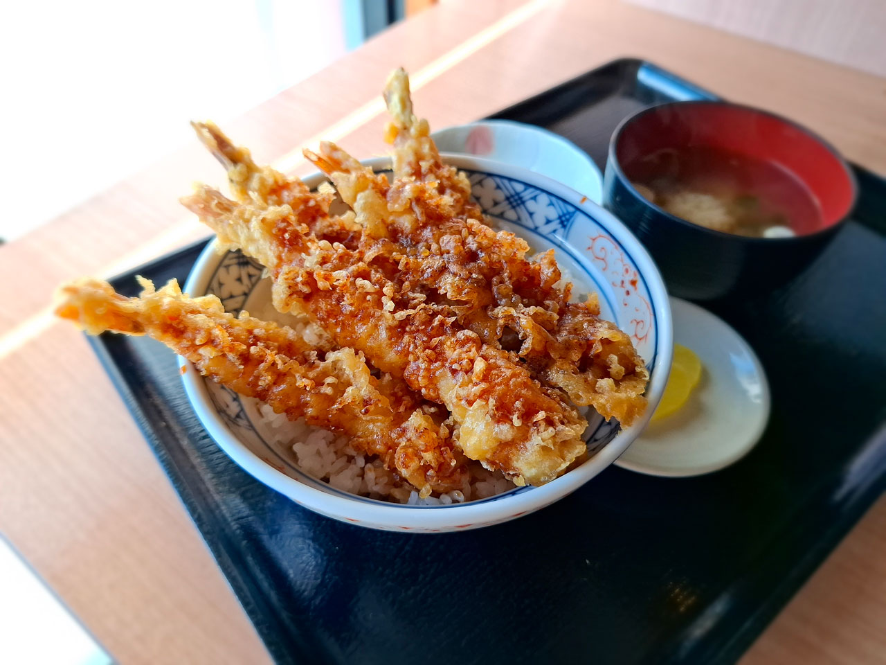 注文した海老えび天丼