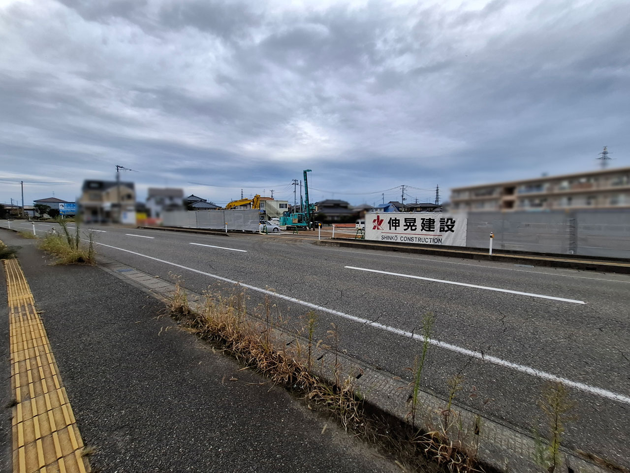 クスリのアオキ豊栄太田店 建設予定地正面