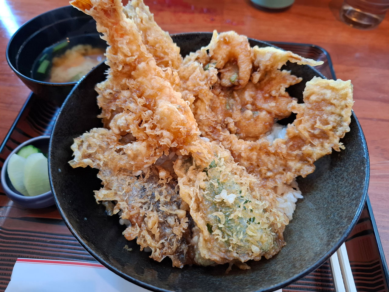 上天丼の全種類の天ぷら