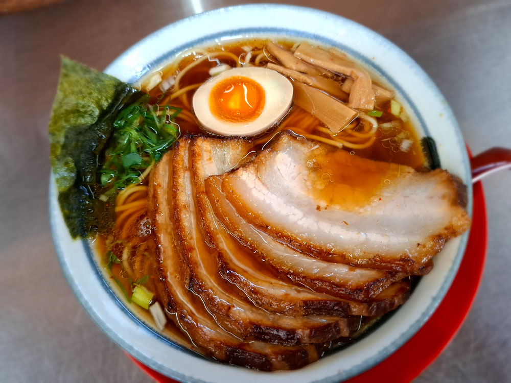 だしだ醤油ちゃーしゅー 上からのアングル