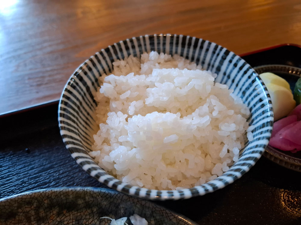 厚切りロースかつ定食 ご飯