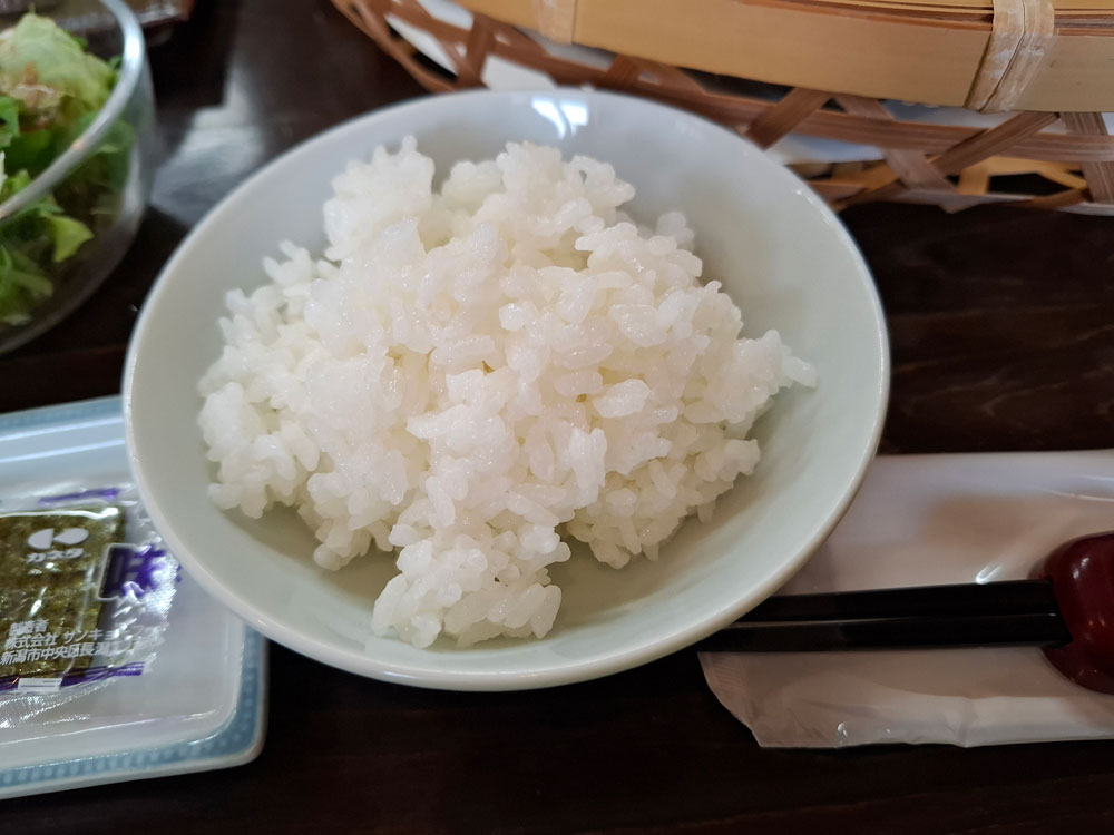 ホテル角神 朝食のご飯