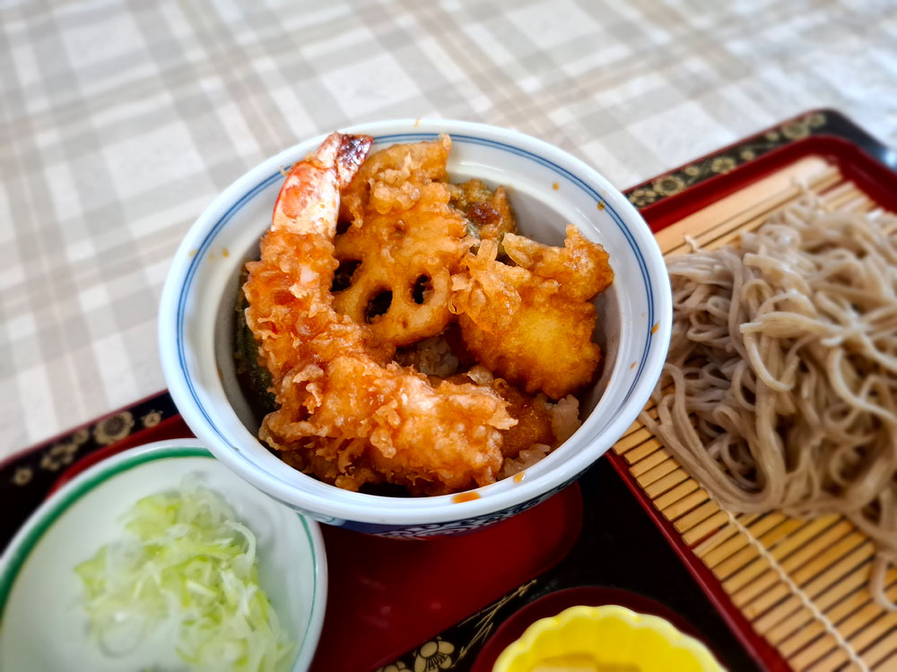 蕎麦ランチ 天丼