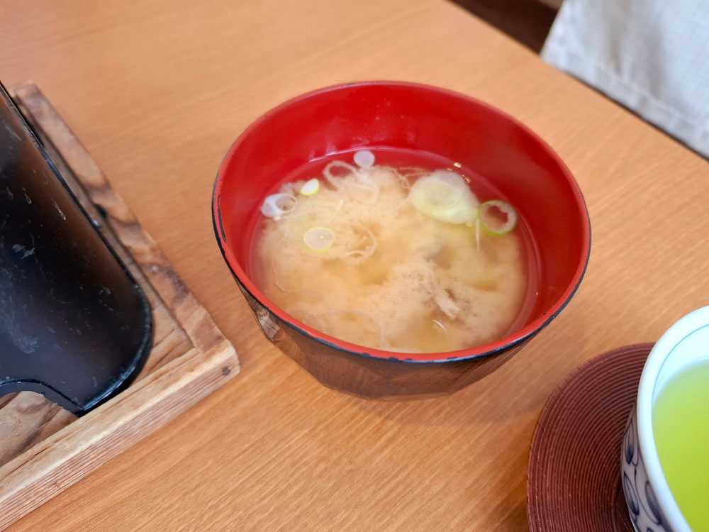 越後のお宿いなもと 朝食 味噌汁