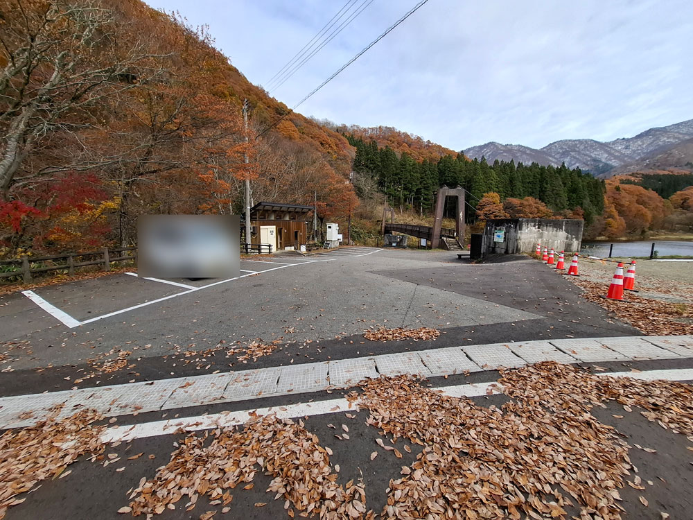 大源太湖 駐車場の様子