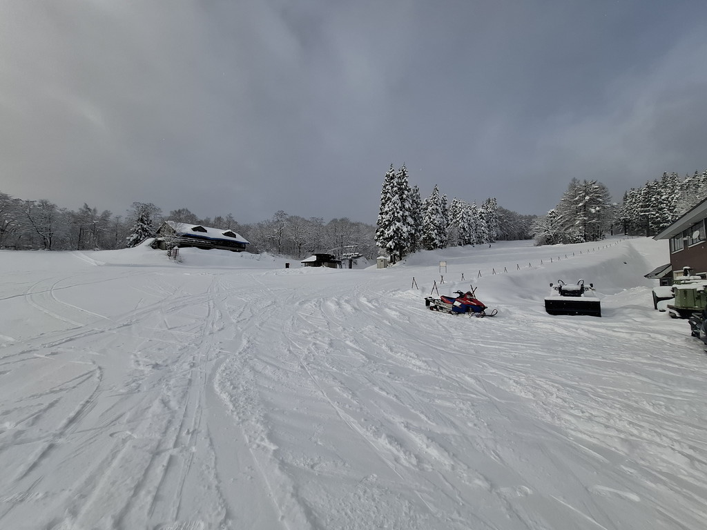 池の平温泉アルペンブリックスキー場 コース内の雪の様子